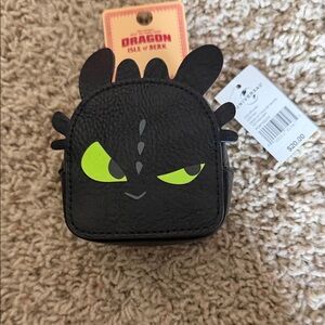 Steve Madden Black and Green Kids Dragon Coin Purse